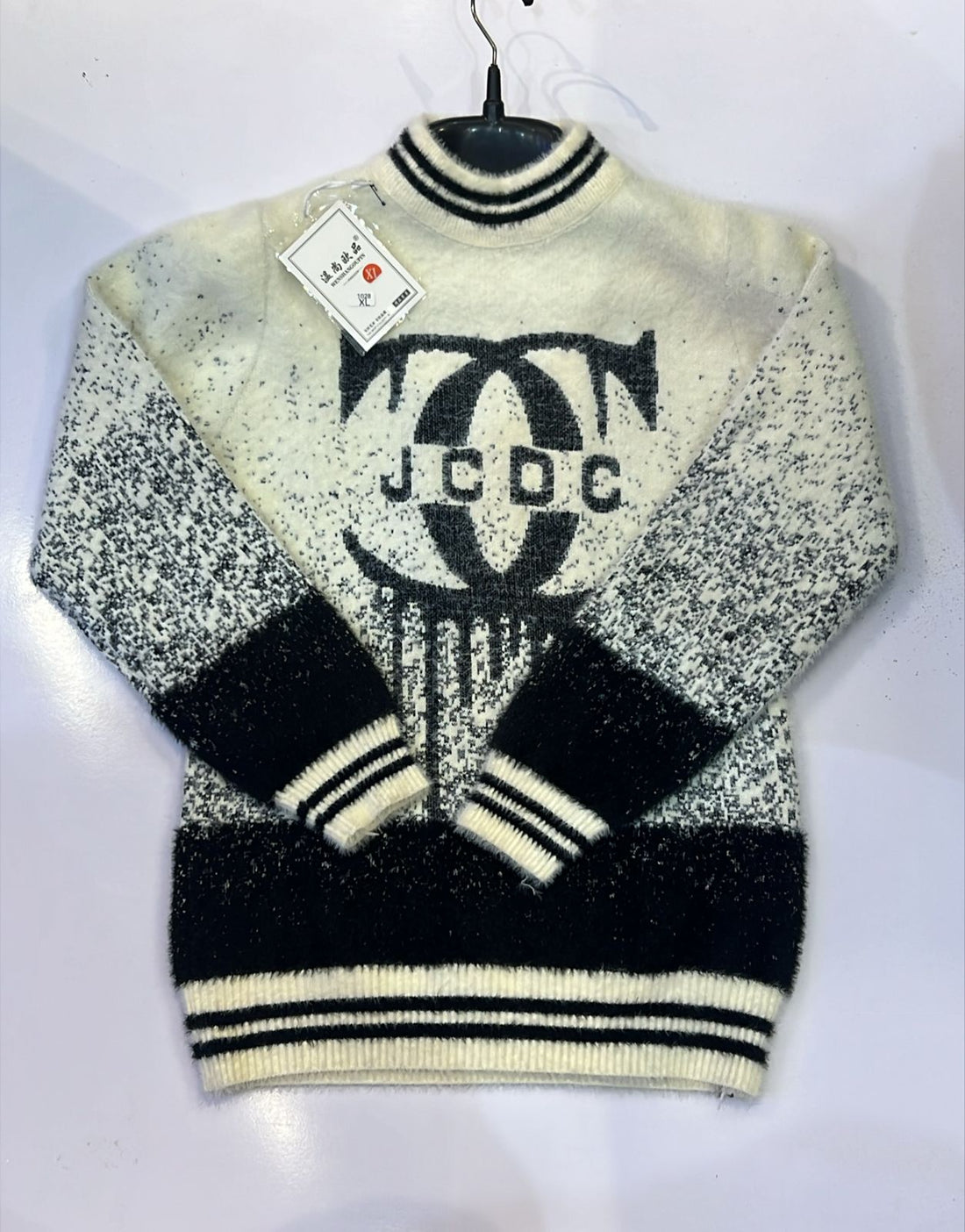 Luxurious Rabbit Wool Sweaters with Iconic JCDC Design