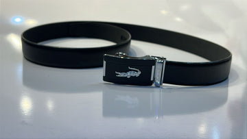 Lacoste Premium Black Leather Belt