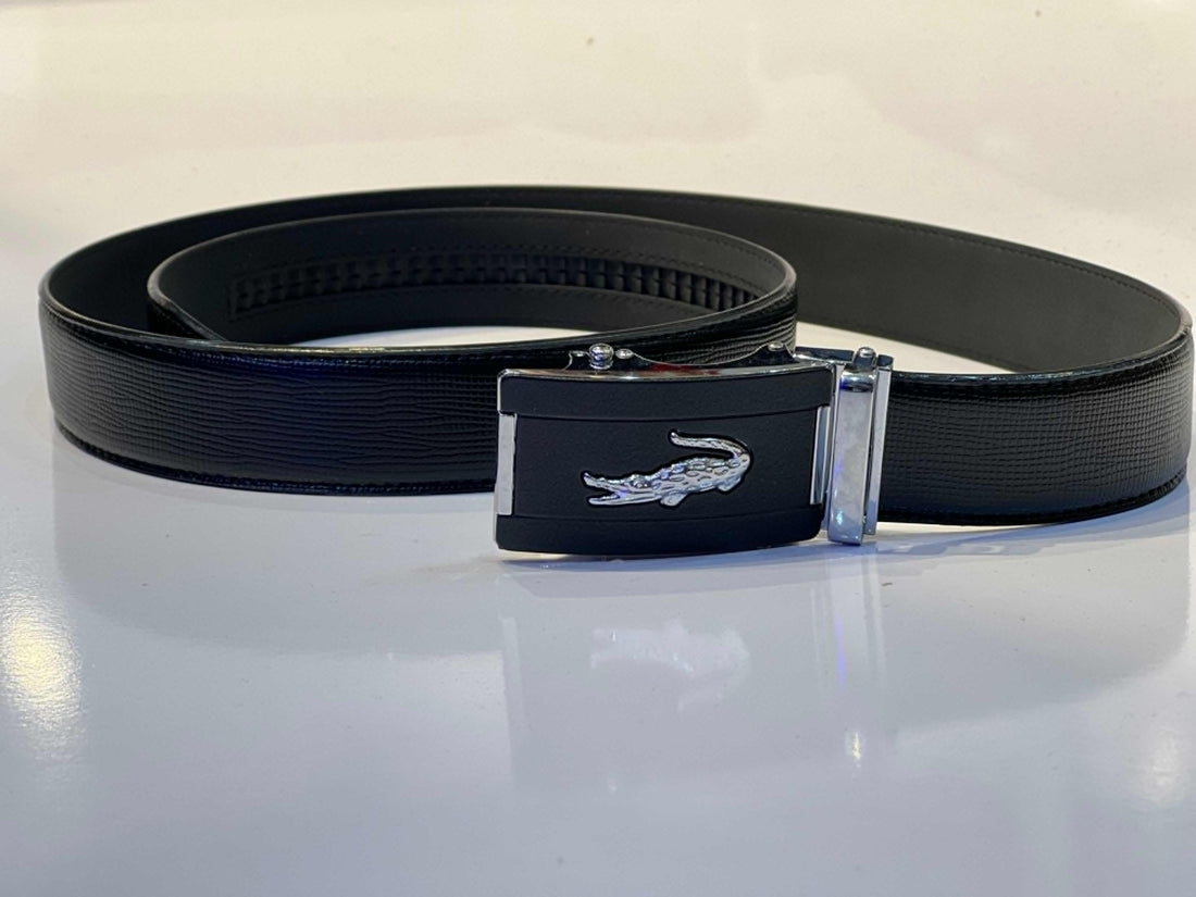 Lacoste Premium Black Leather Belt